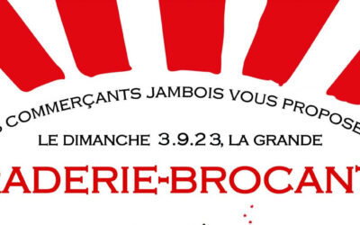 Braderie-Brocante 3 septembre 2023 à Jambes