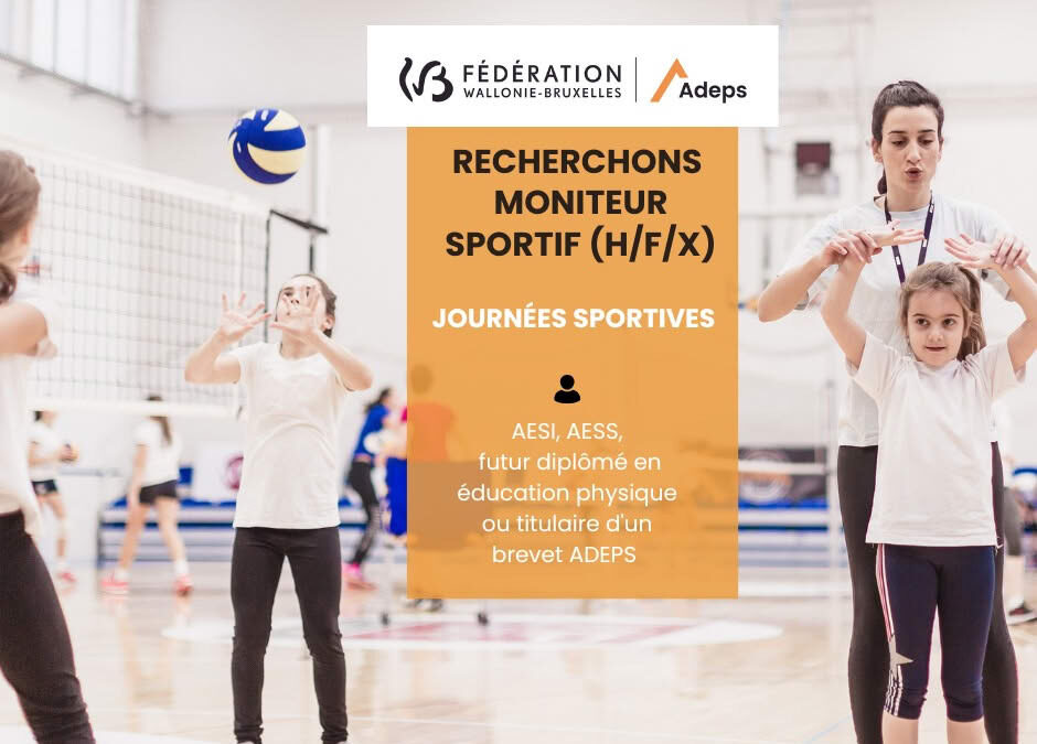 Le Centre sportif Adeps La Mosane est à la recherche de moniteurs