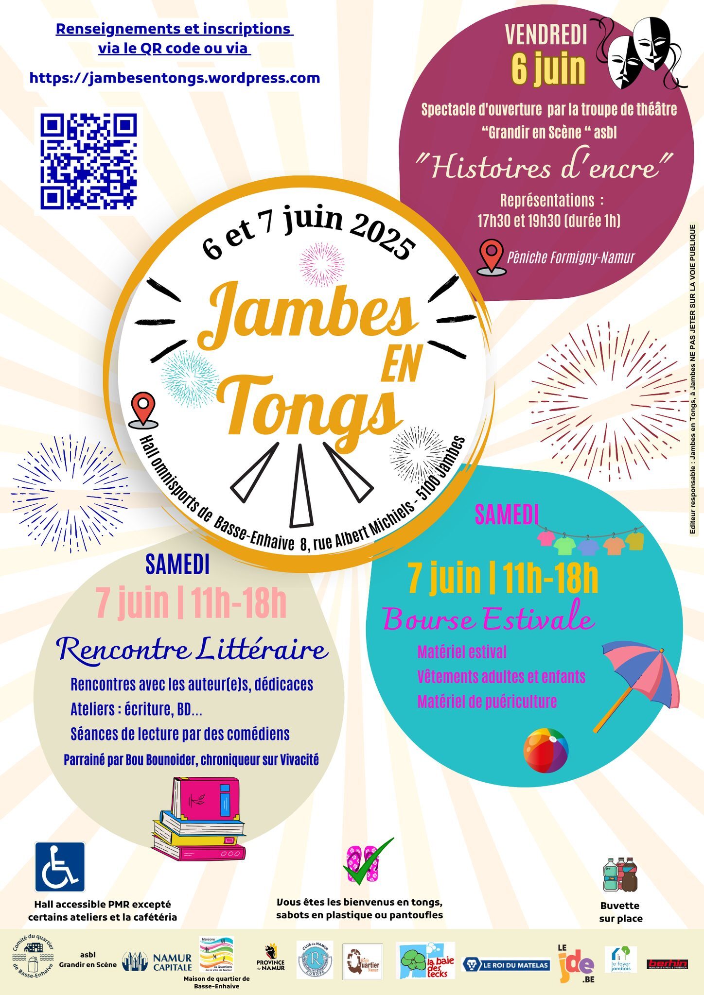 Jambes en tongs