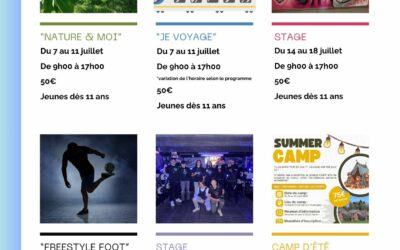 LES STAGES D’ÉTÉ à LA Maison des Jeunes d’Amée
