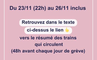 Perturbations à prévoir sur les différents réseaux de transport en commun